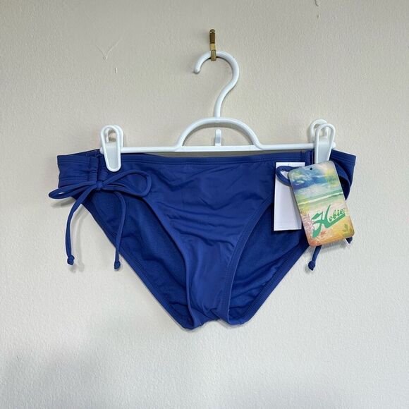 Hobie Blue Swimwear Bottoms Side Ties Large NEW - Picture 1 of 8